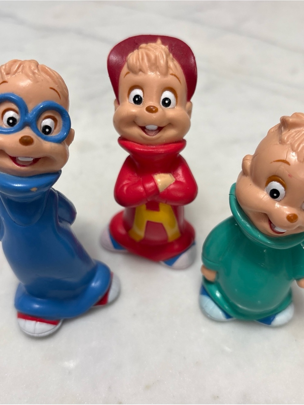 1990 Alvin And The Chipmunks KFC PVC Lot Alvin, Simon & Theodore